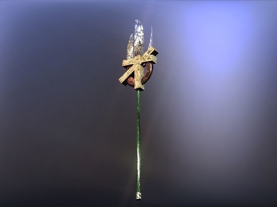 Cursed kingdom spears collection Low-poly 3D model_24