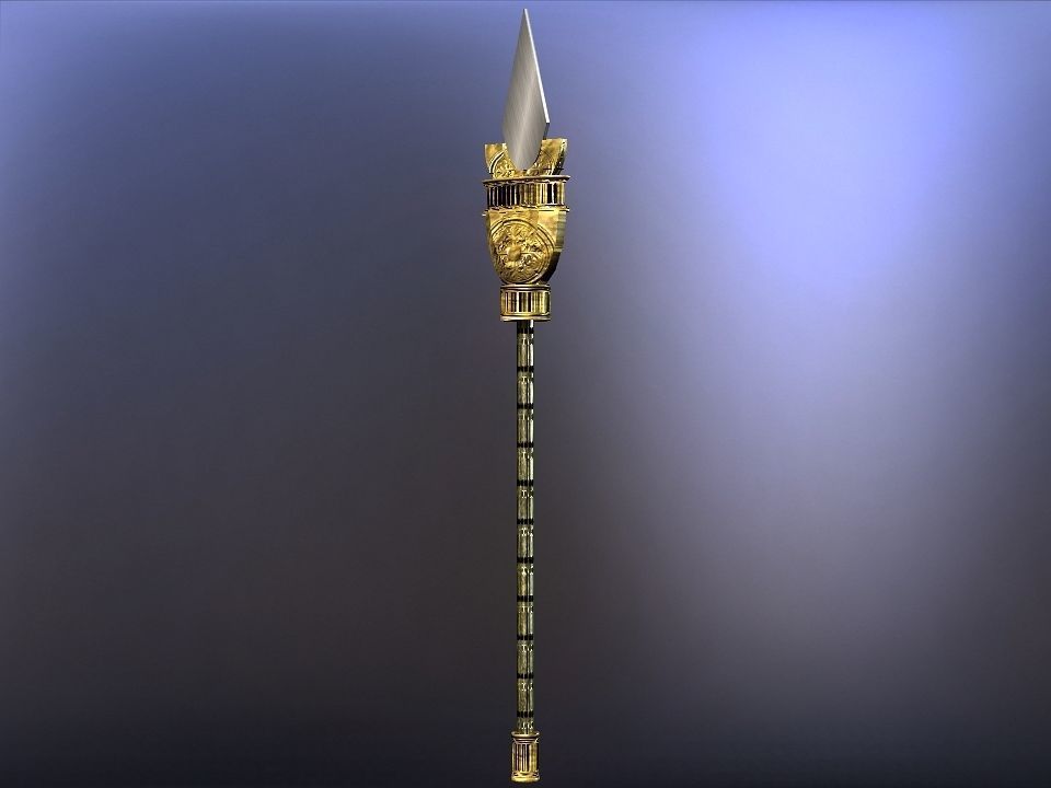 Cursed kingdom spears collection Low-poly 3D model_27