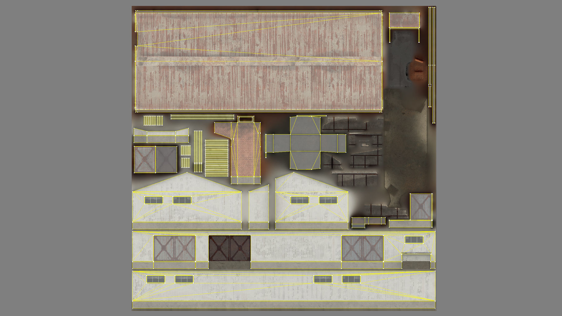 Old Garage 01 white Low-poly 3D model_15