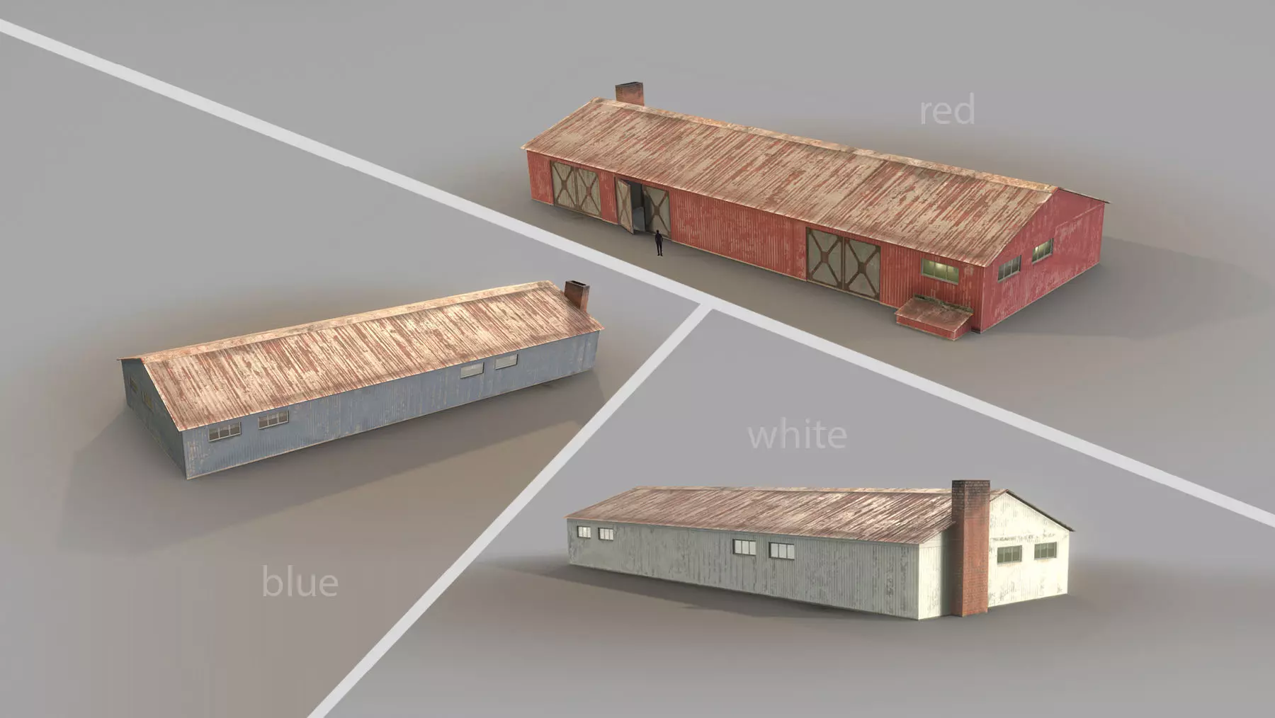 Old Garage 01 3D Model Collection_0