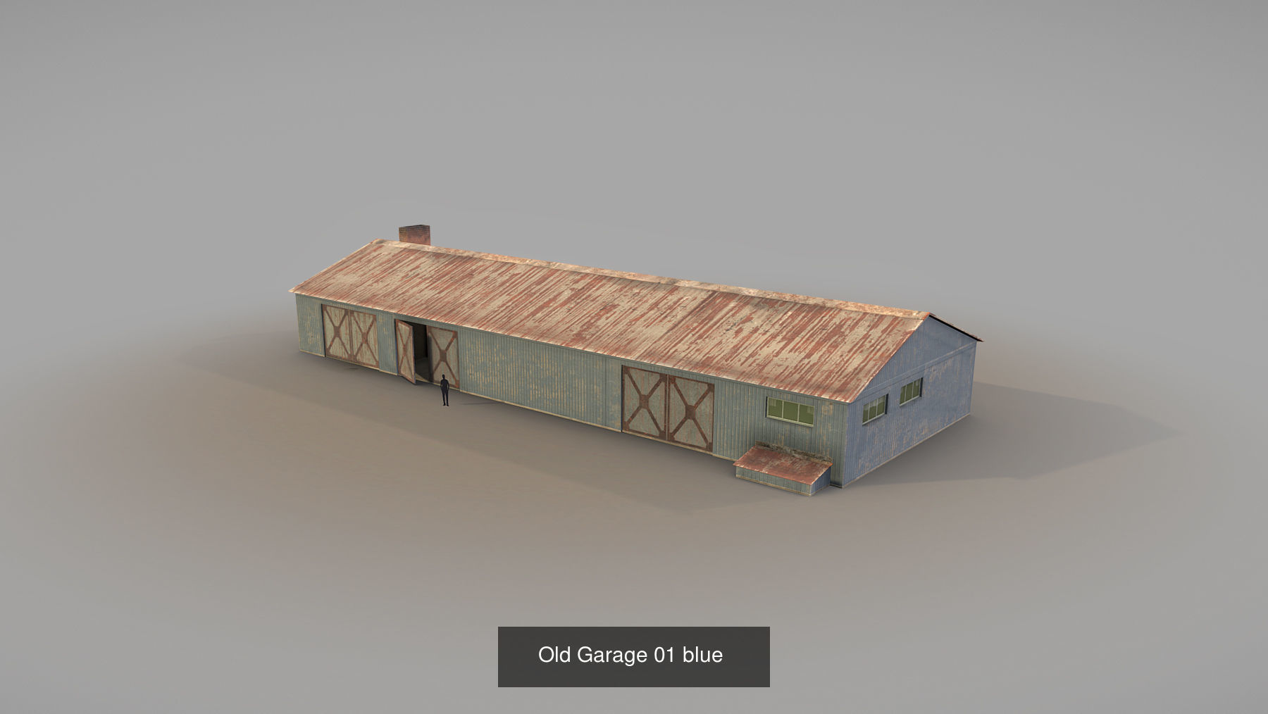 Old Garage 01 3D Model Collection_1