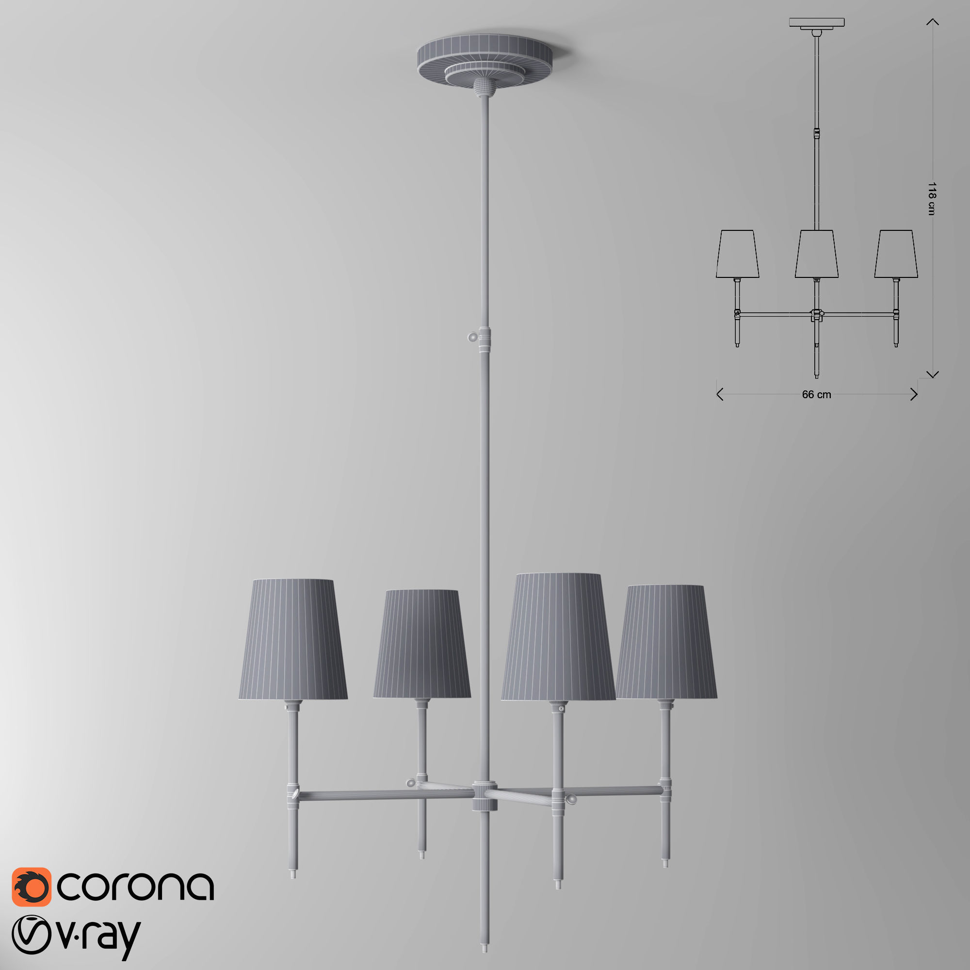 bryant chandeliers 3D model_1