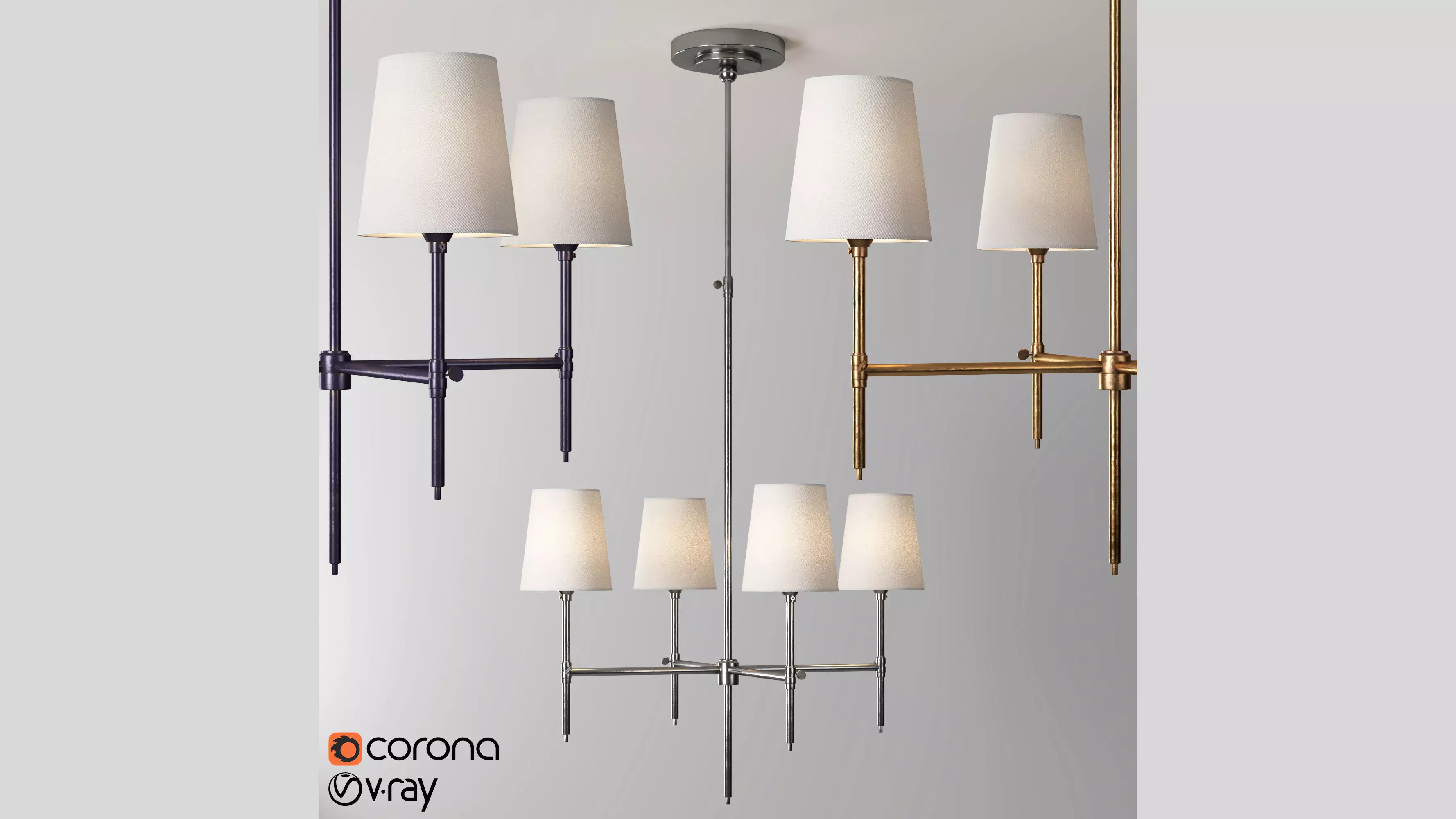 bryant chandeliers 3D model_0