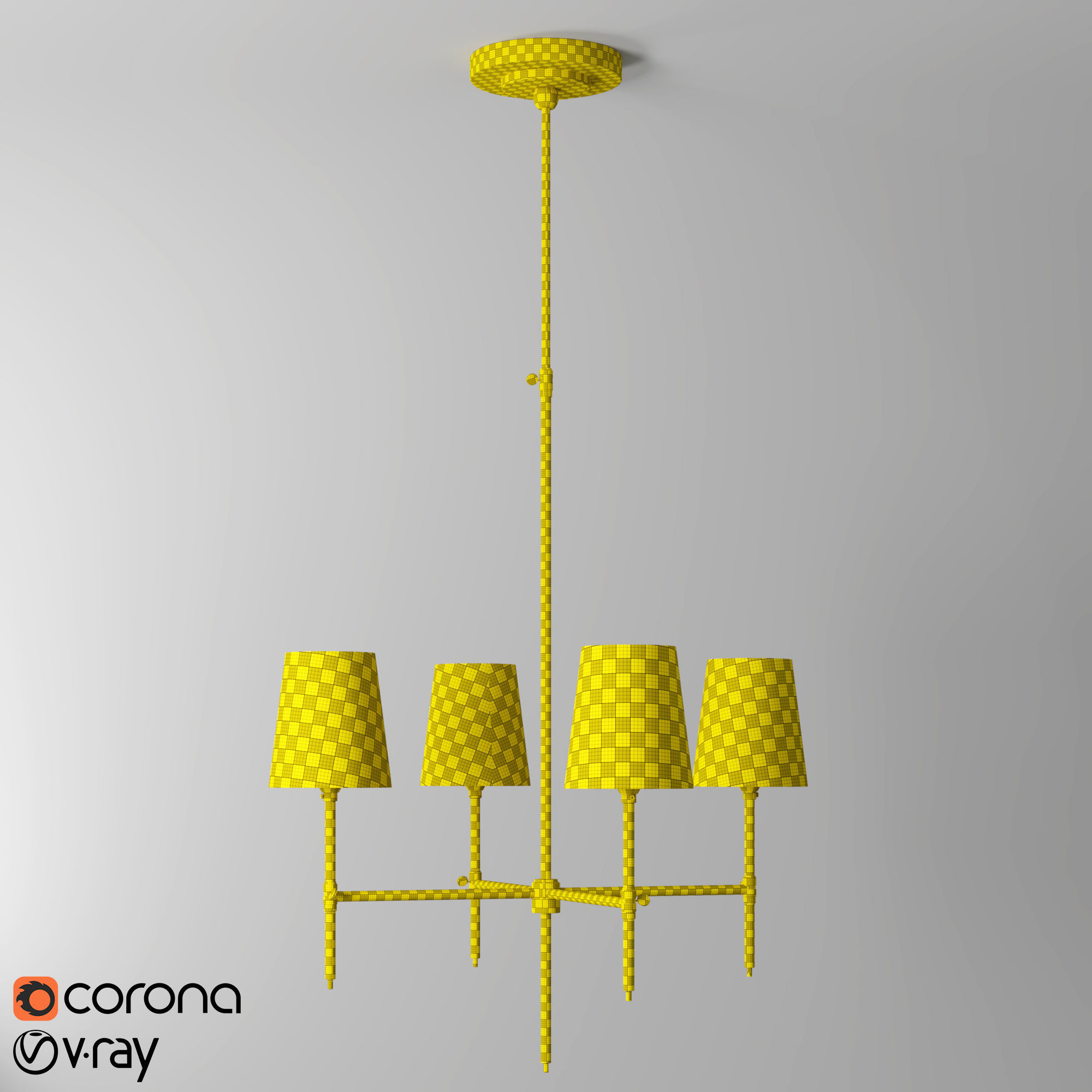 bryant chandeliers 3D model_2