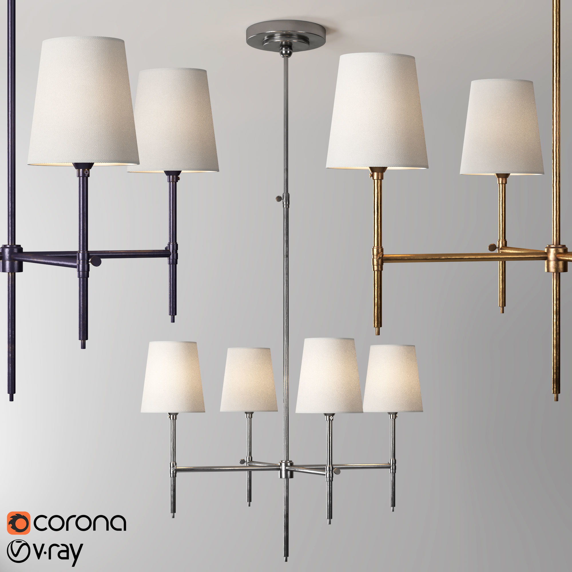 bryant chandeliers 3D model_6