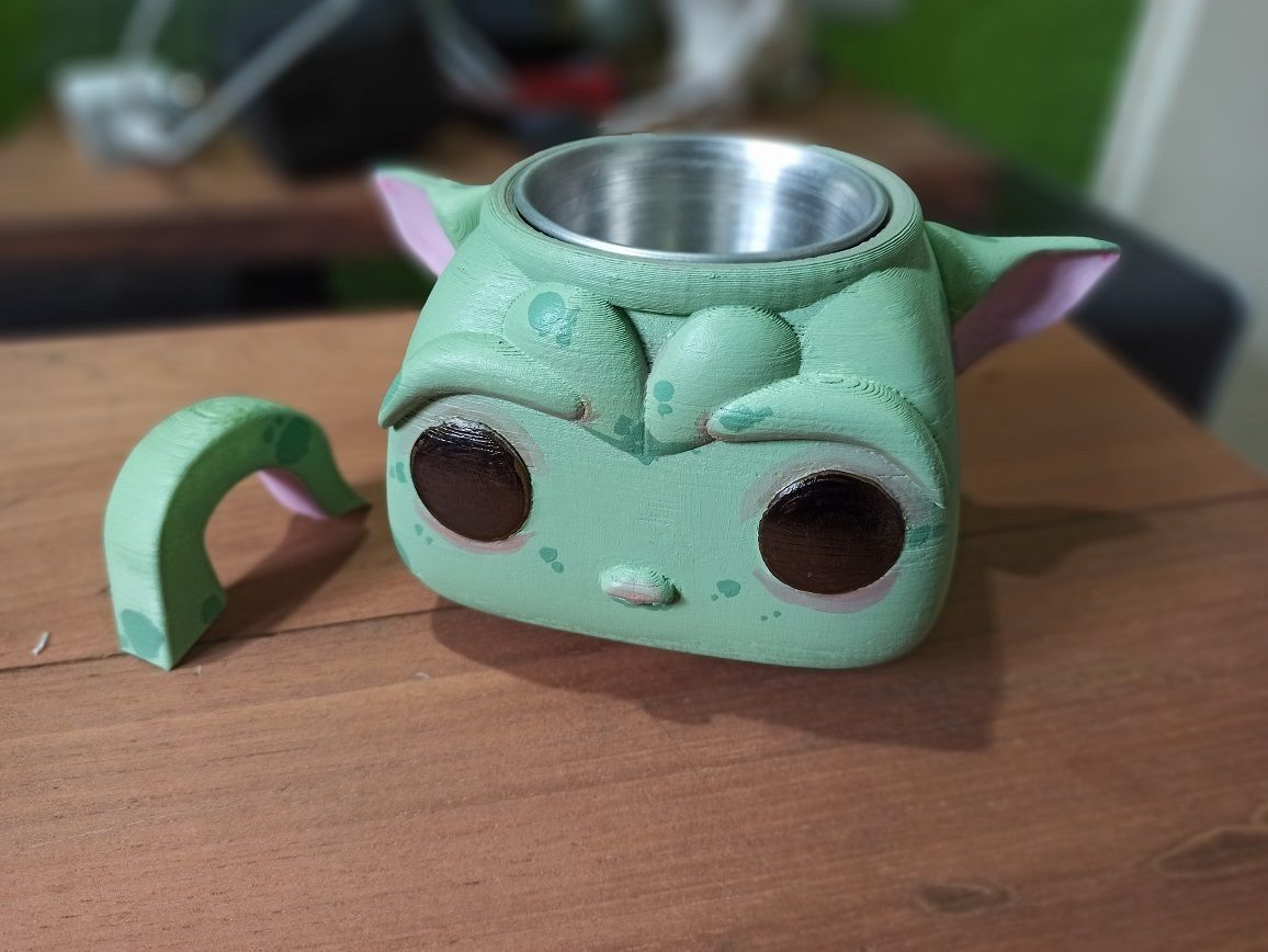 The Child Baby Alien Pot Mug Customizable 3D Printable Model 3D print model_2