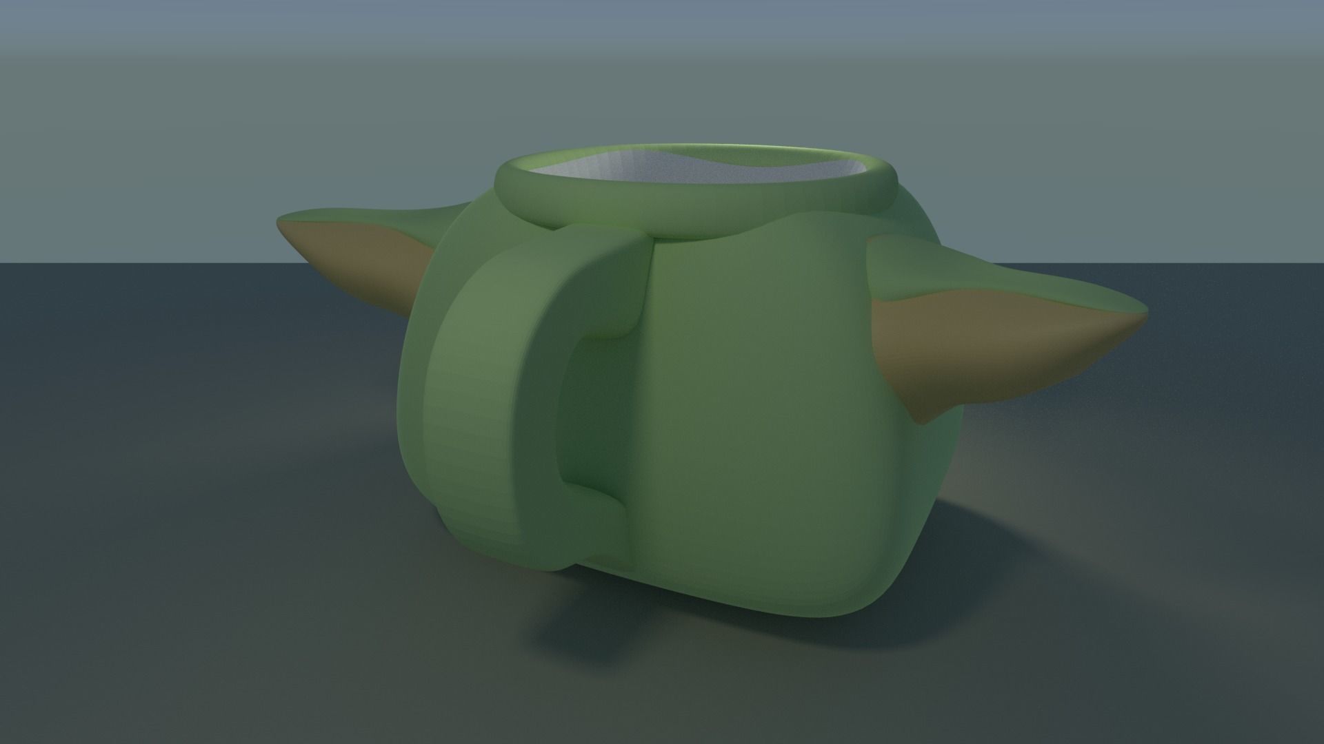 The Child Baby Alien Pot Mug Customizable 3D Printable Model 3D print model_6