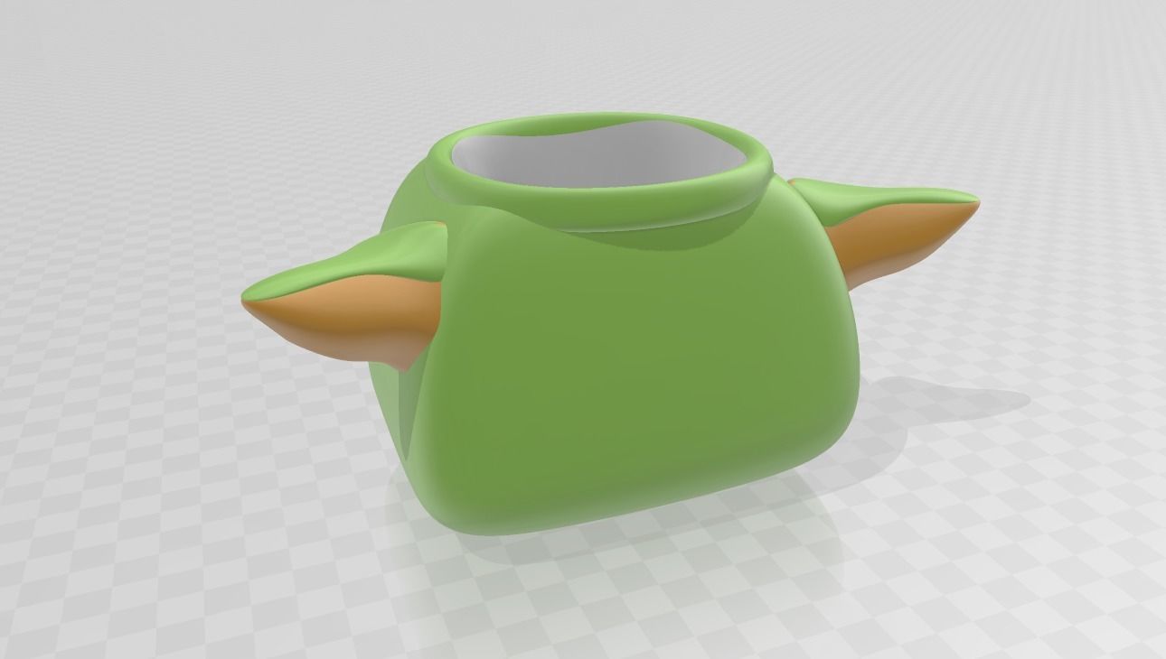 The Child Baby Alien Pot Mug Customizable 3D Printable Model 3D print model_1