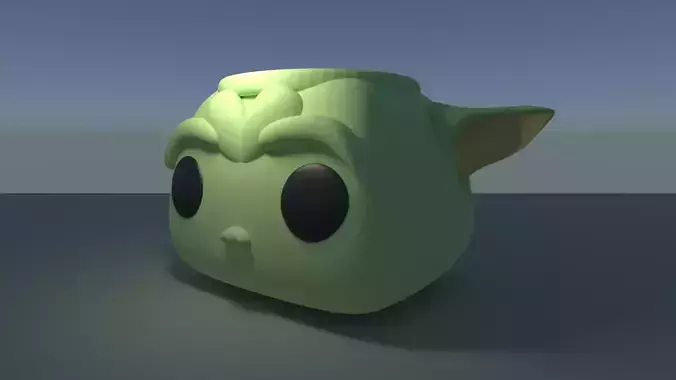 The Child Baby Alien Pot Mug Customizable 3D Printable Model