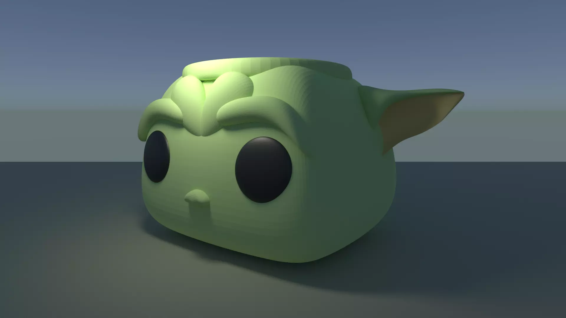 The Child Baby Alien Pot Mug Customizable 3D Printable Model 3D print model_0