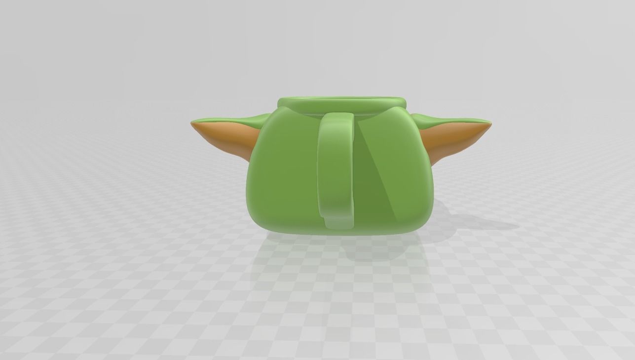 The Child Baby Alien Pot Mug Customizable 3D Printable Model 3D print model_9