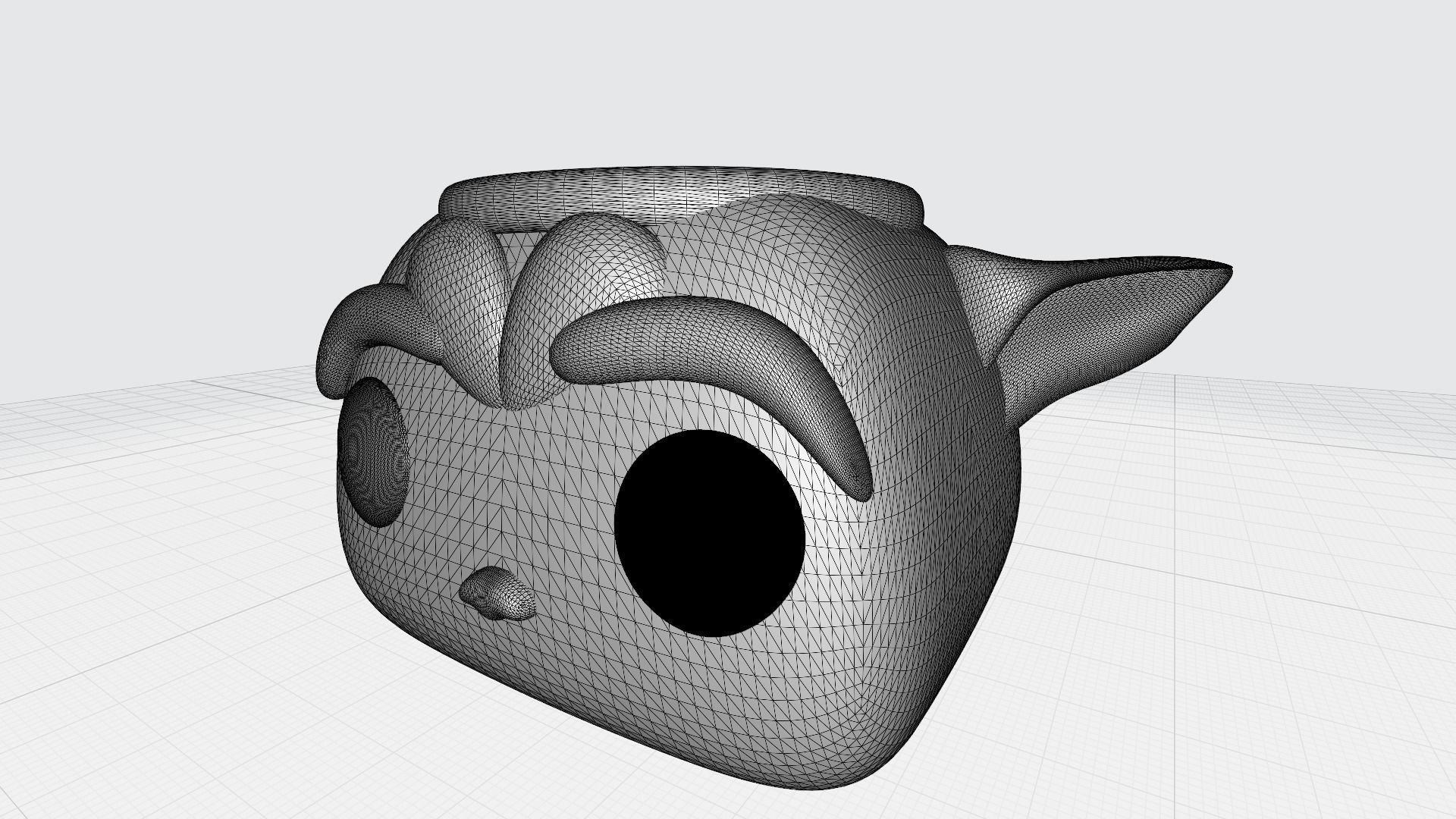 The Child Baby Alien Pot Mug Customizable 3D Printable Model 3D print model_8