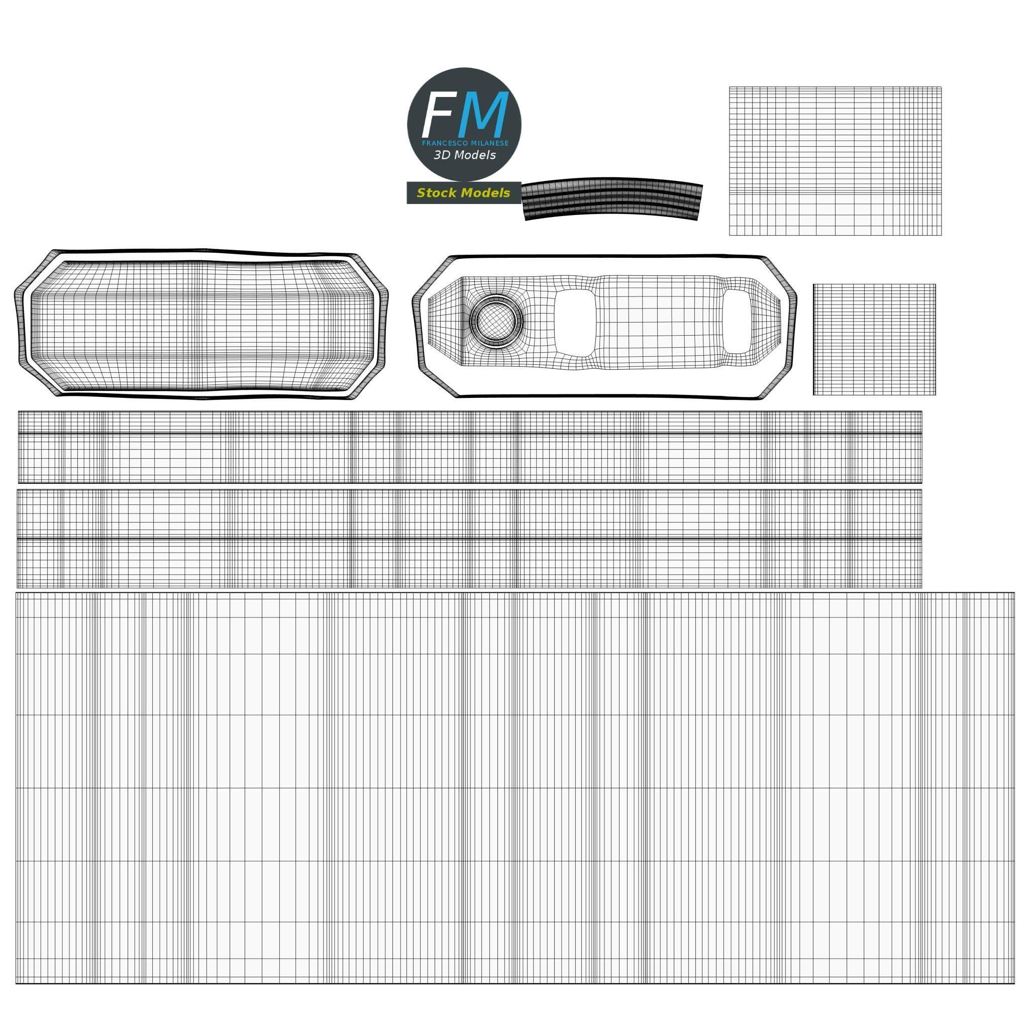 Gallon plastic jug 3D model_11