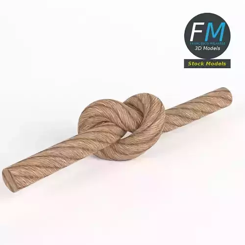 Generic tied knot 3D model