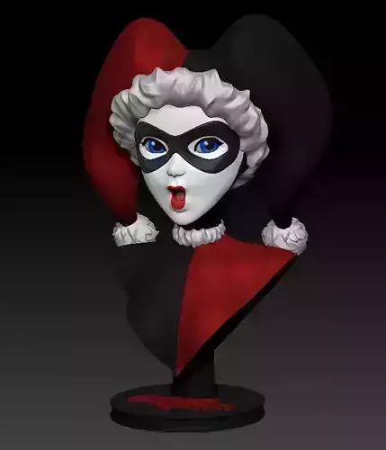 Xmas Harley Quinn Bust