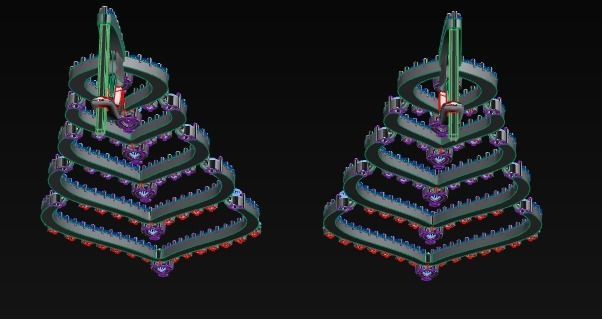 earrings print model pair of with diamonds 3D print model_18