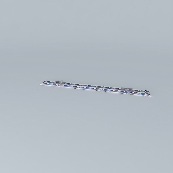 Radical Bullet Train Free 3D model_1