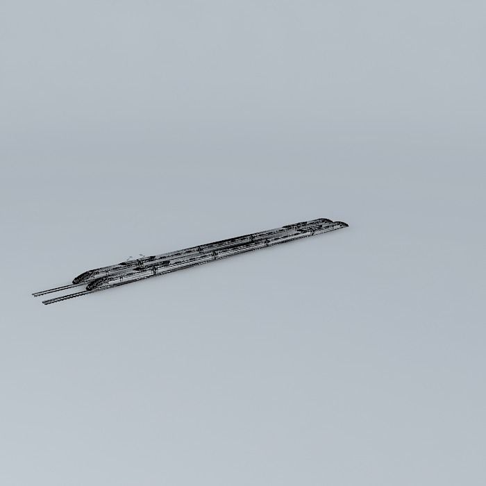 Radical Bullet Train Free 3D model_3