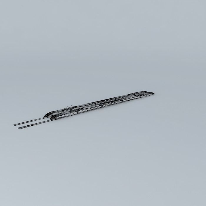 Radical Bullet Train Free 3D model_4