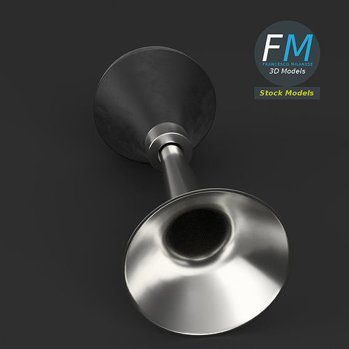 Vehicle horn 3D model 2