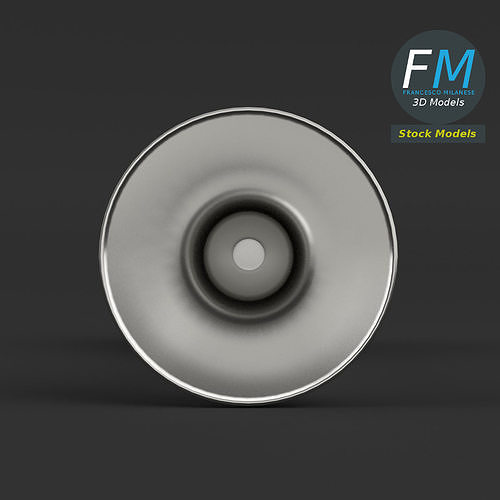Vehicle horn 3D model 4