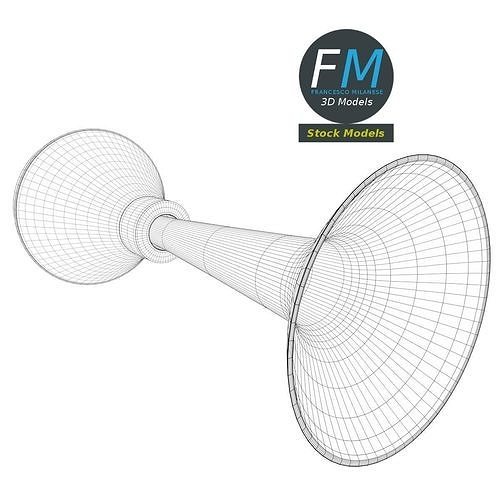 Vehicle horn 3D model 7