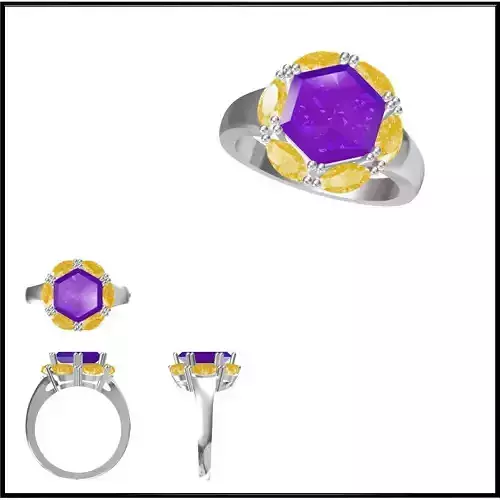 JCD Format Silver rings with coloured stones jewelry cam
