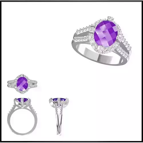 JCD Format Silver rings with coloured stones cam jewelry design