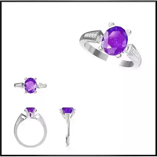 JCD Coloured gem engagement rings jewelry cad programs