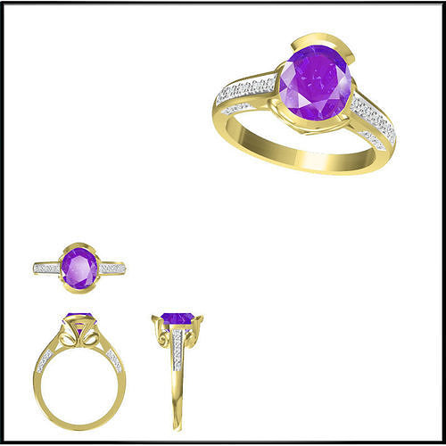 JCD Format  Coloured gem engagement rings for sale  3D print model