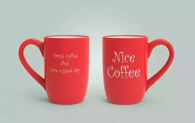 Nice Coffee Cup Low-poly 3D model