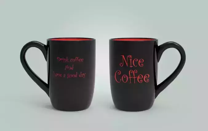 Nice Coffee Cup Low-poly 3D model