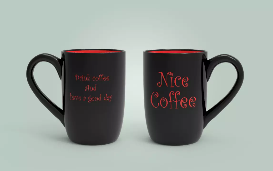 Nice Coffee Cup Low-poly 3D model