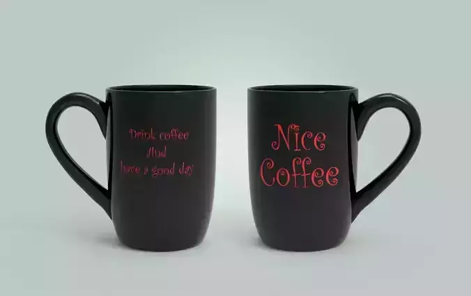 Nice Coffee Cup Low-poly 3D model