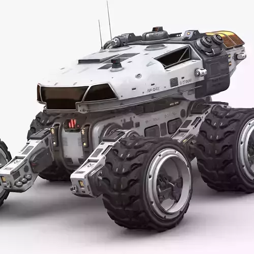 Mars Rover White 3D model