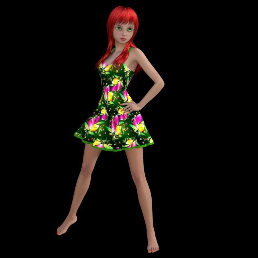 T SERIES LADY 3D Model Collection_22