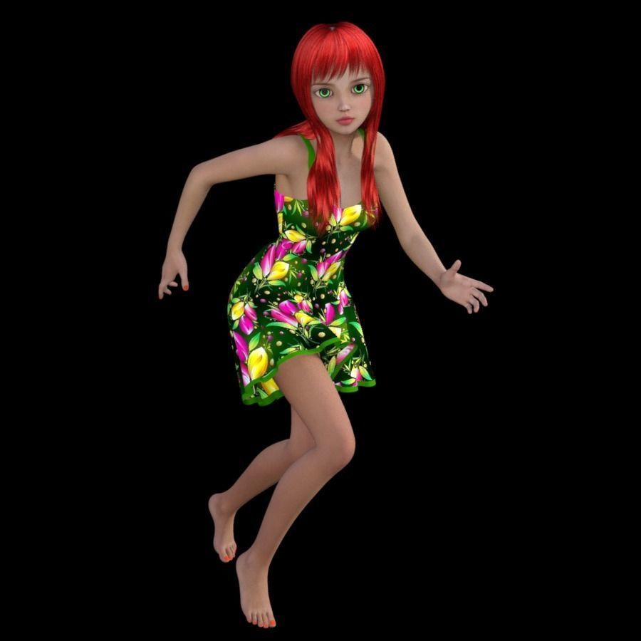 T SERIES LADY 3D Model Collection_23