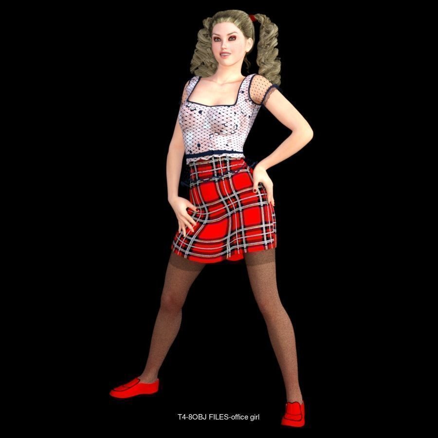 T SERIES LADY 3D Model Collection_4