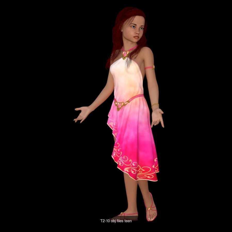 T SERIES LADY 3D Model Collection_2