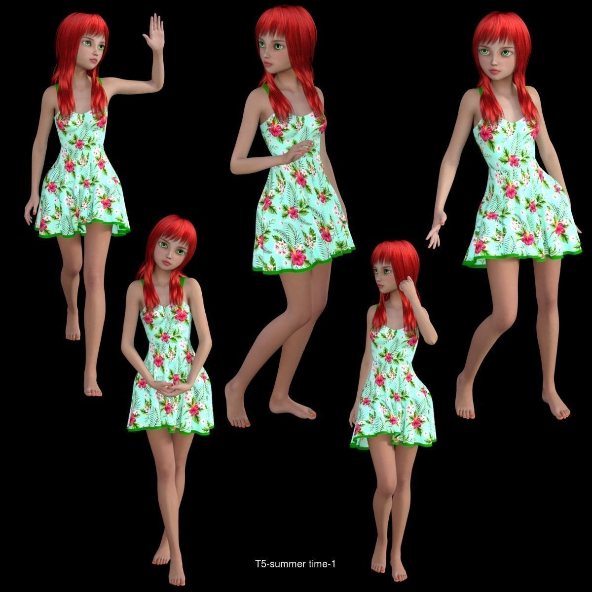 T SERIES LADY 3D Model Collection_5