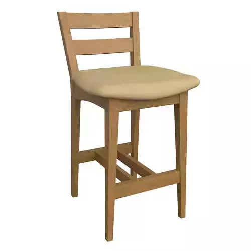 Chair-10 wooden bar stool with seat