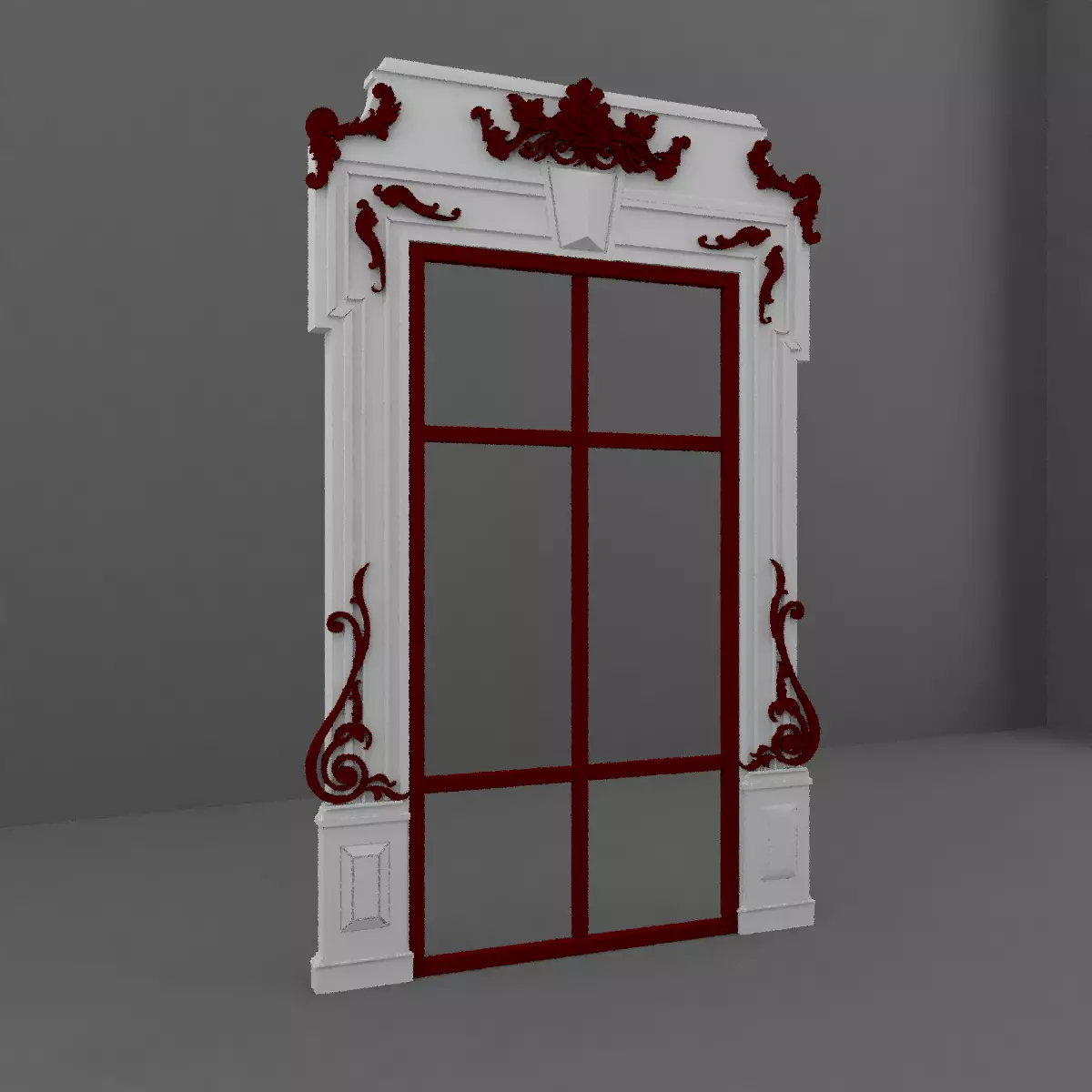Baroque Door 3D model
