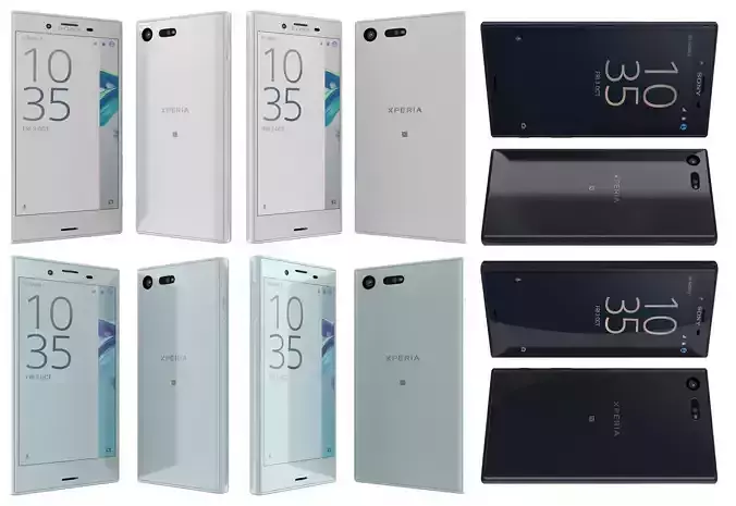 Sony Xperia X Compact All Colors 3D model