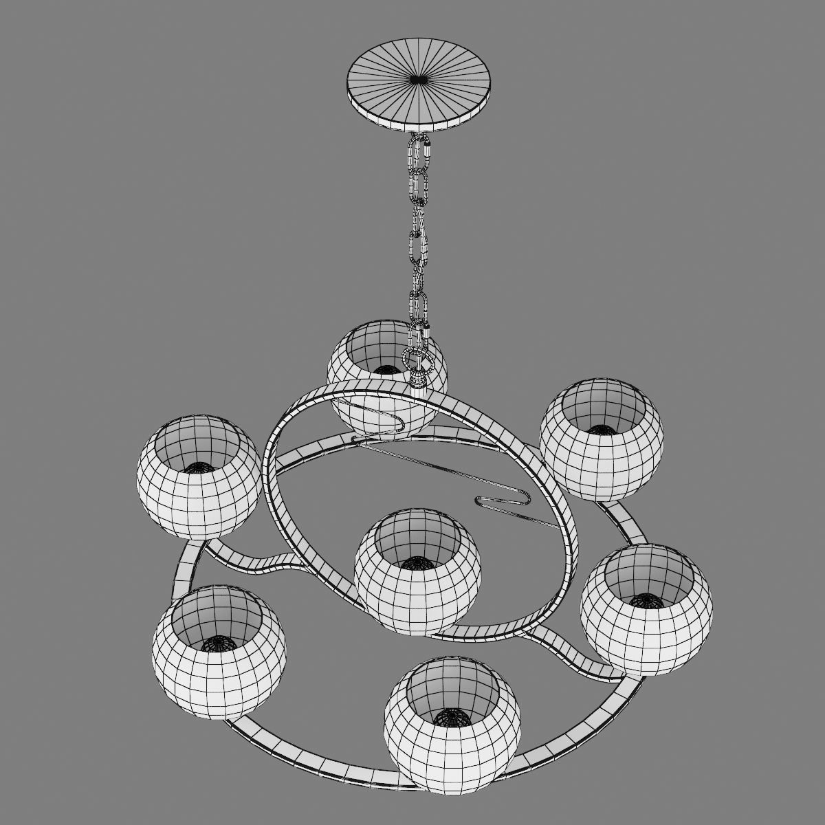 762077 Enna Lightstar Pendant chandelier 3D model_4