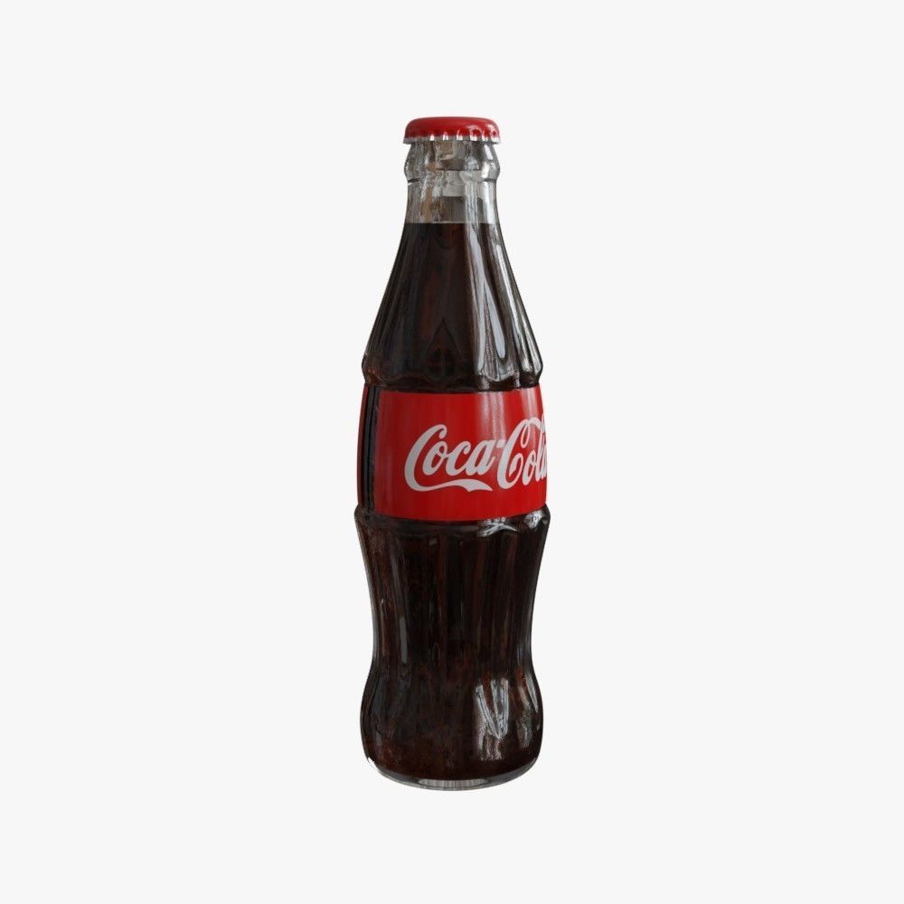Coca-Cola Classic Bottle 3D model_1