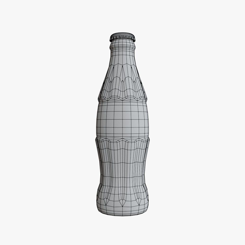 Coca-Cola Classic Bottle 3D model_6