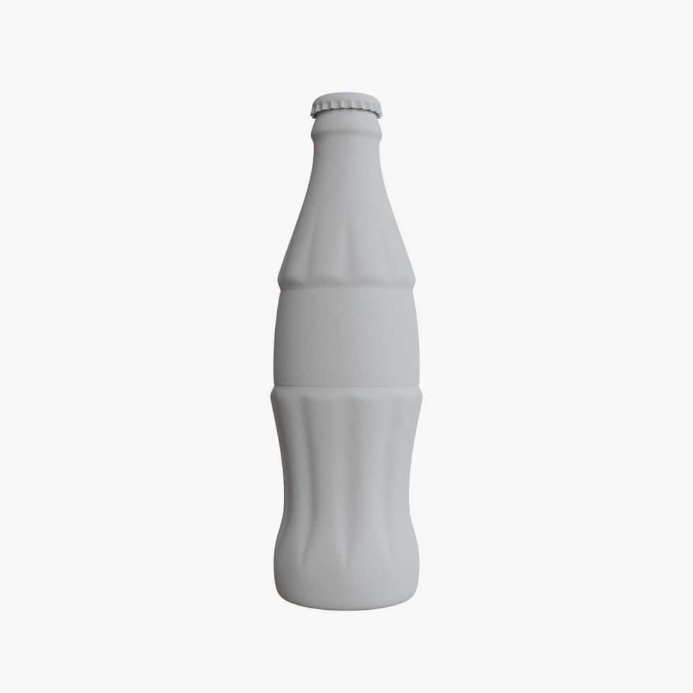 Coca-Cola Classic Bottle 3D model_5