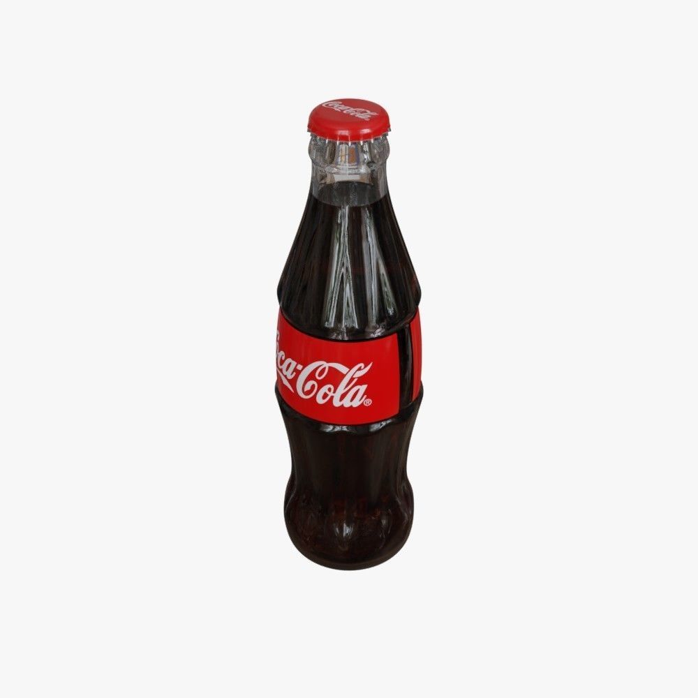 Coca-Cola Classic Bottle 3D model_2