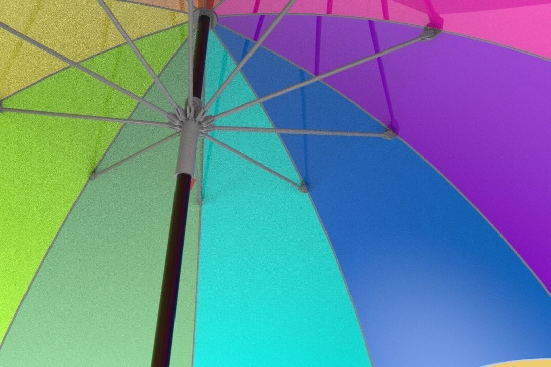 COLORFUL UMBRELLA 3D model_3