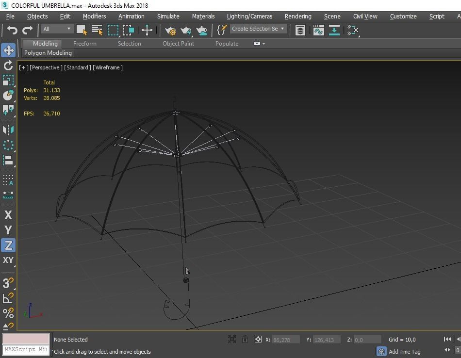 COLORFUL UMBRELLA 3D model_18